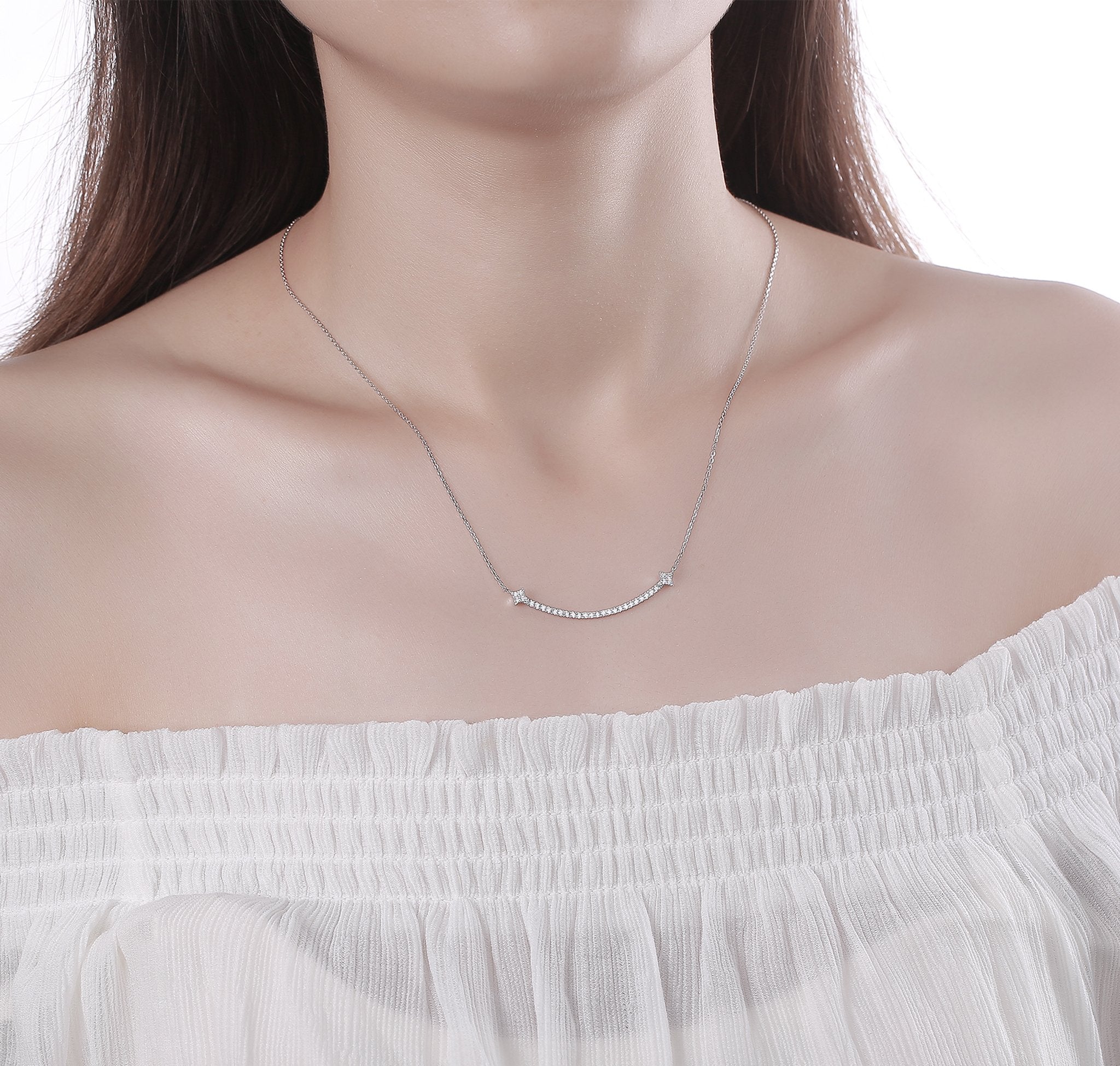 Sparkle 0.32ctw Lab Grown Diamond Necklace NL-00602WHT