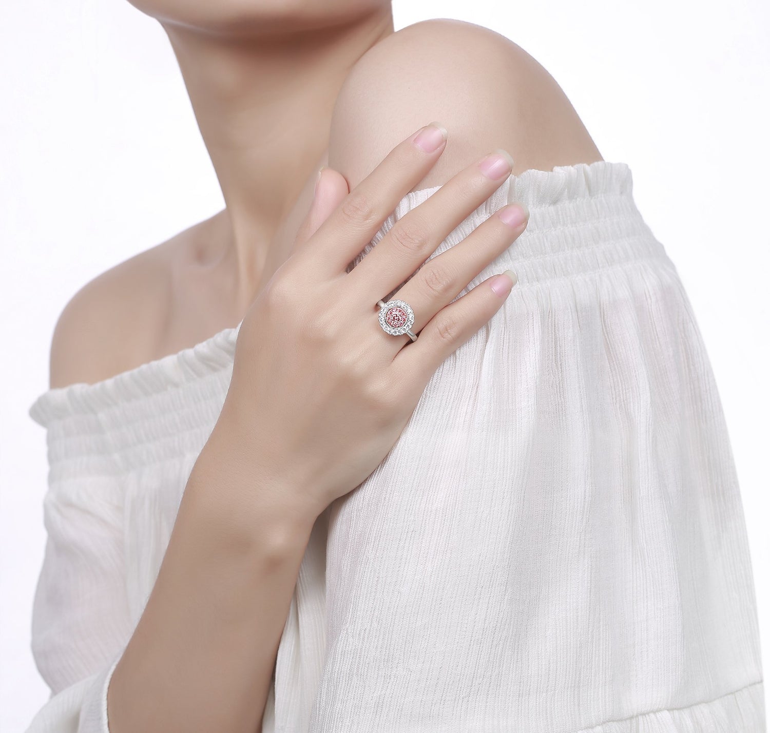 Three-Stone Halo-Style Engagement Ring CONFIG.2477243 | Michael Szwed  Jewelers | Longmeadow, MA