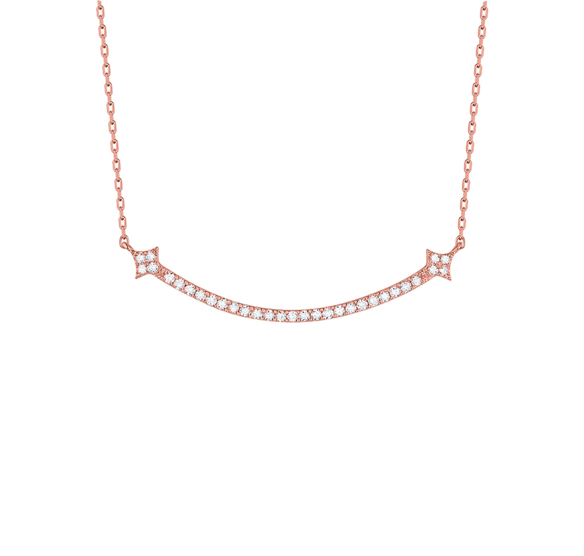 [ReinSein]ACC★PY DOUBLE SMILE NECKLACE Double Layered 0.31ctw Lab Grown Diamonds Hearts Necklace NL