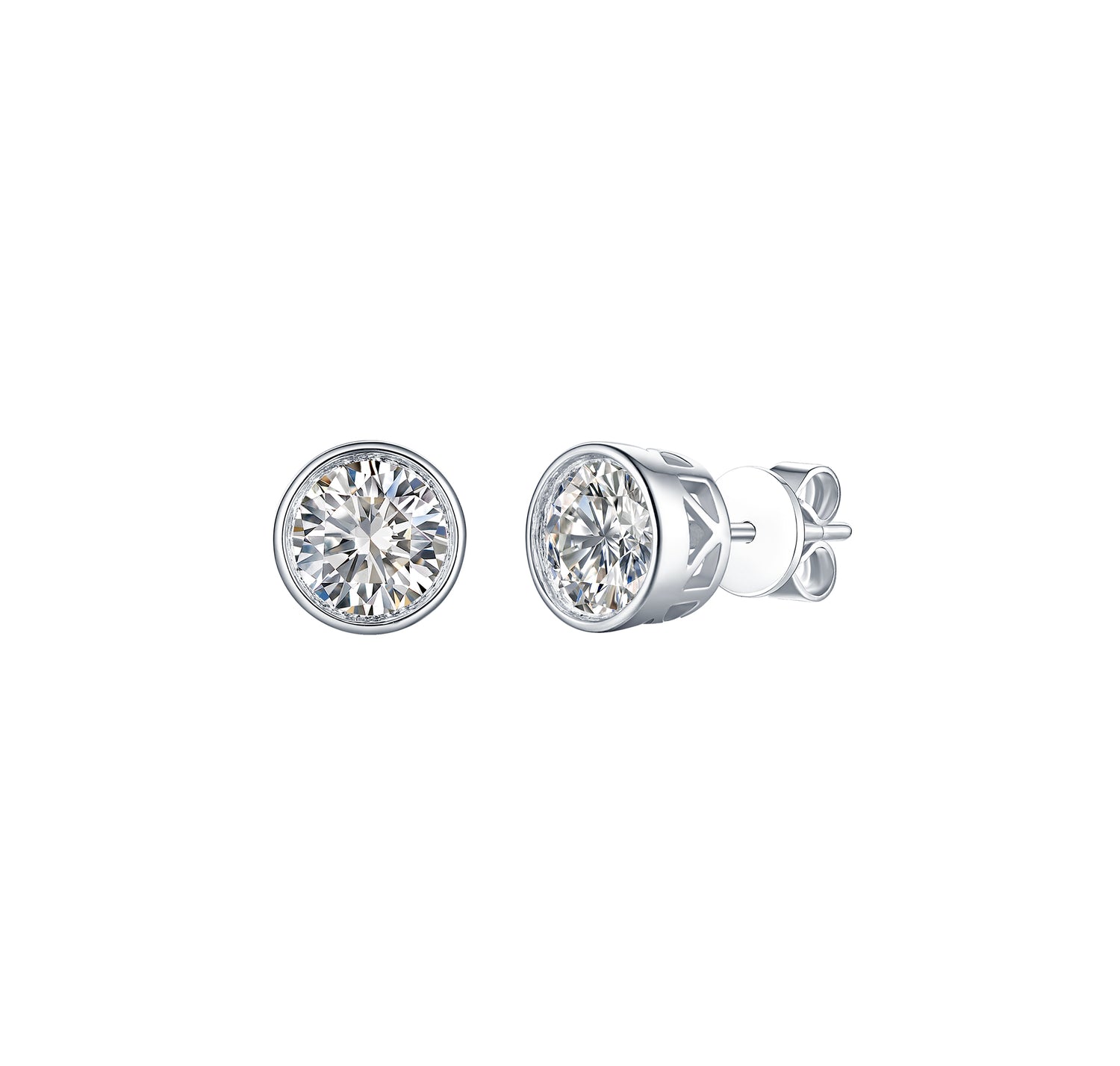 Shop Classic Drizzle 0.82ct Lab Grown Diamond Earrings–Smiling Rocks