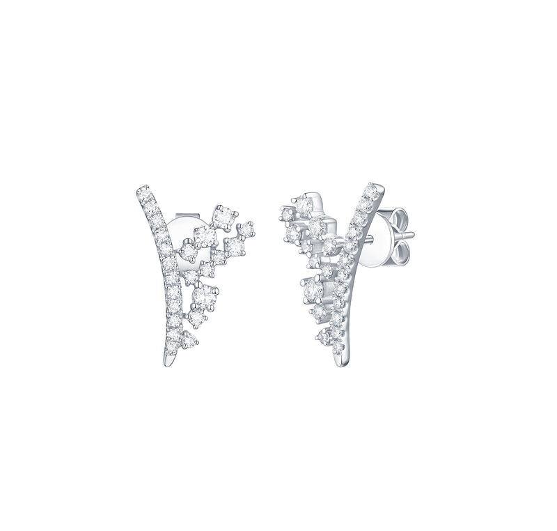 Shop Classic Drizzle 0.82ct Lab Grown Diamond Earrings–Smiling Rocks