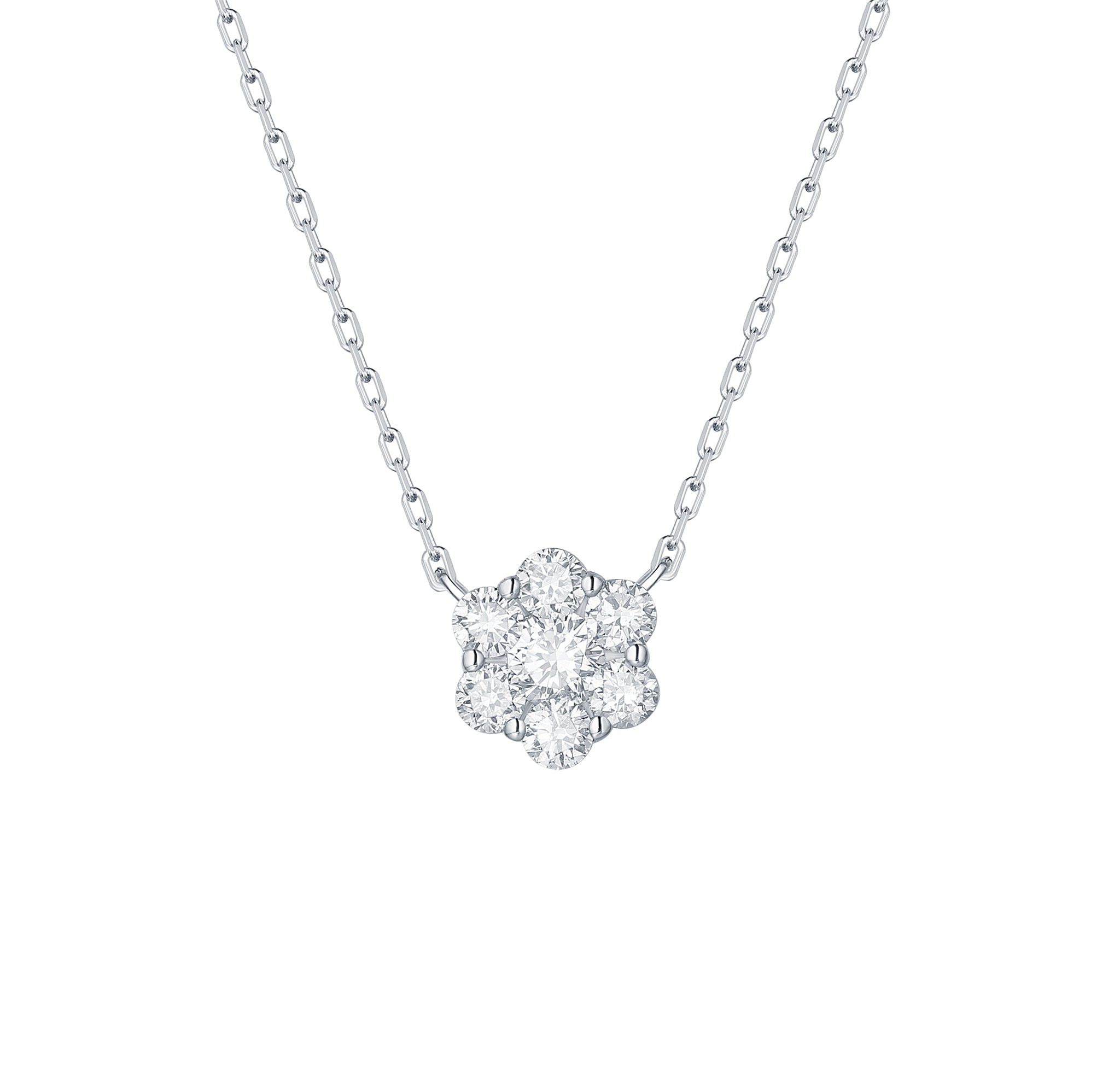 Blooming Flower Diamond Necklace Clasp