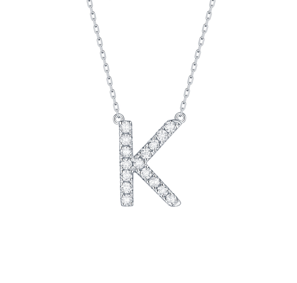 Gift Initial Lab Grown Diamond Necklace–Smiling Rocks