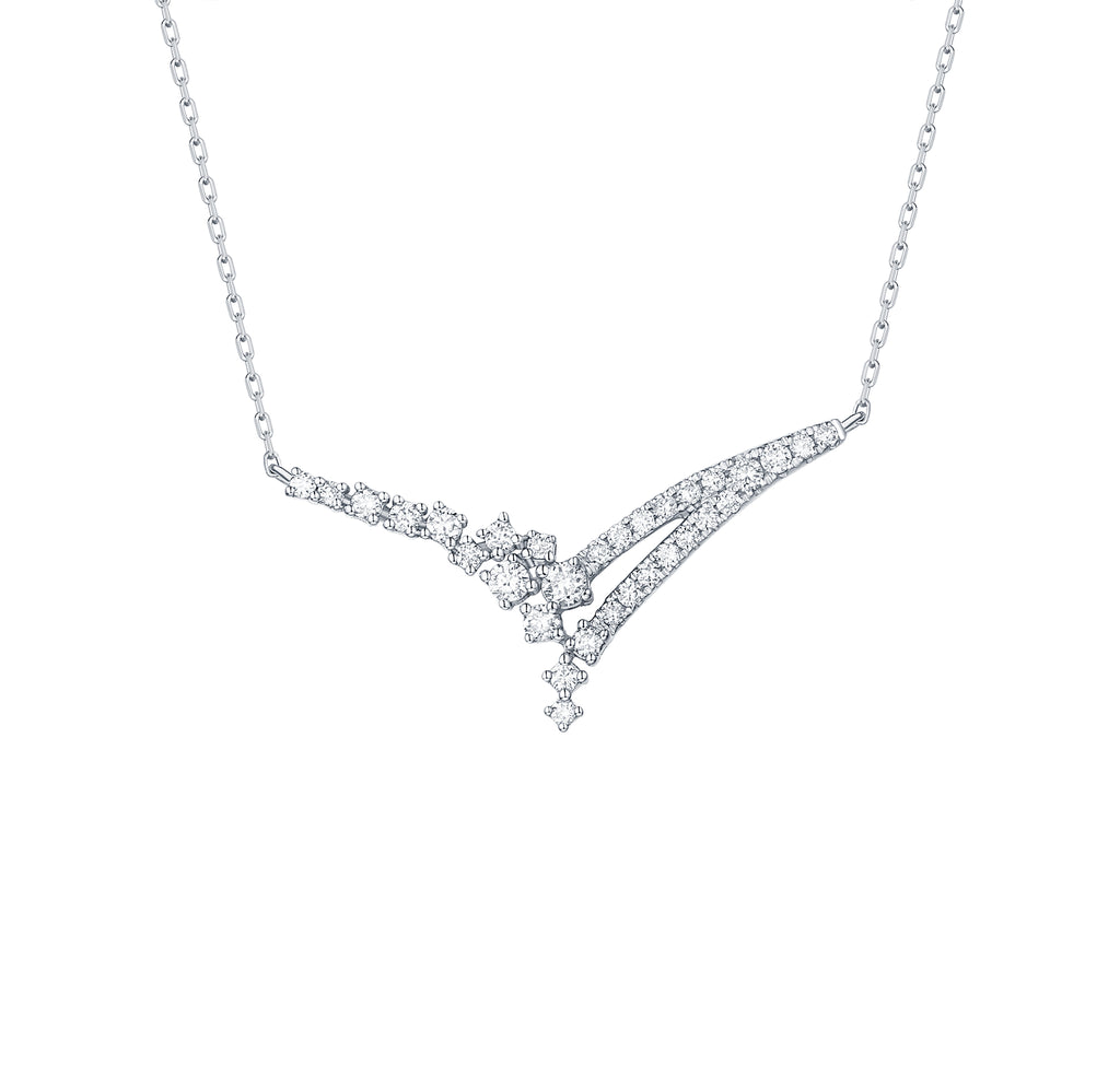 Drizzle 0.38 Ct Diamond Necklace for Women | Smiling Rocks