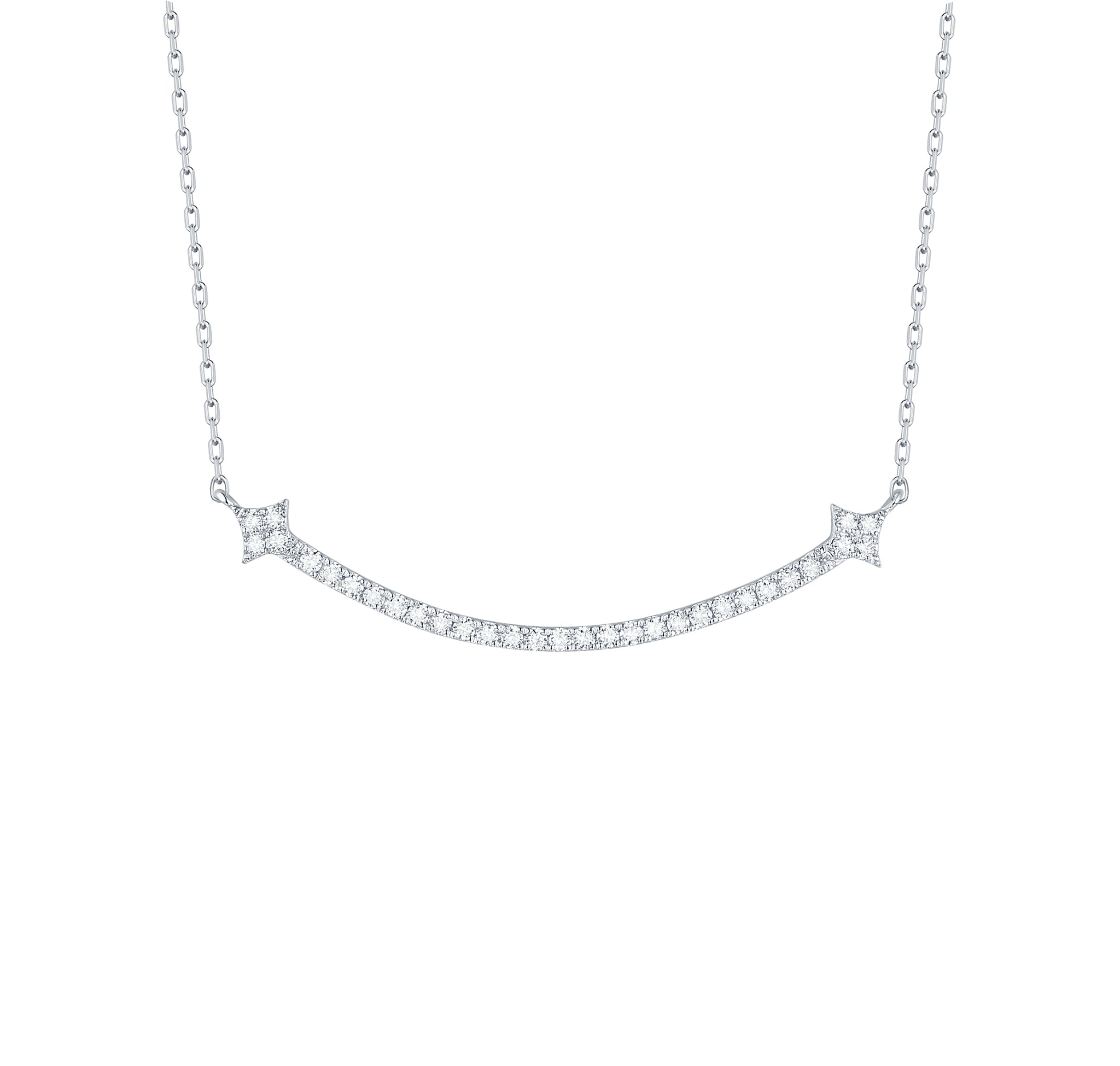セール 登場から人気沸騰 Sparkle NL-00602WHT Necklace Diamond Grown Lab 0.32ctw バッグ