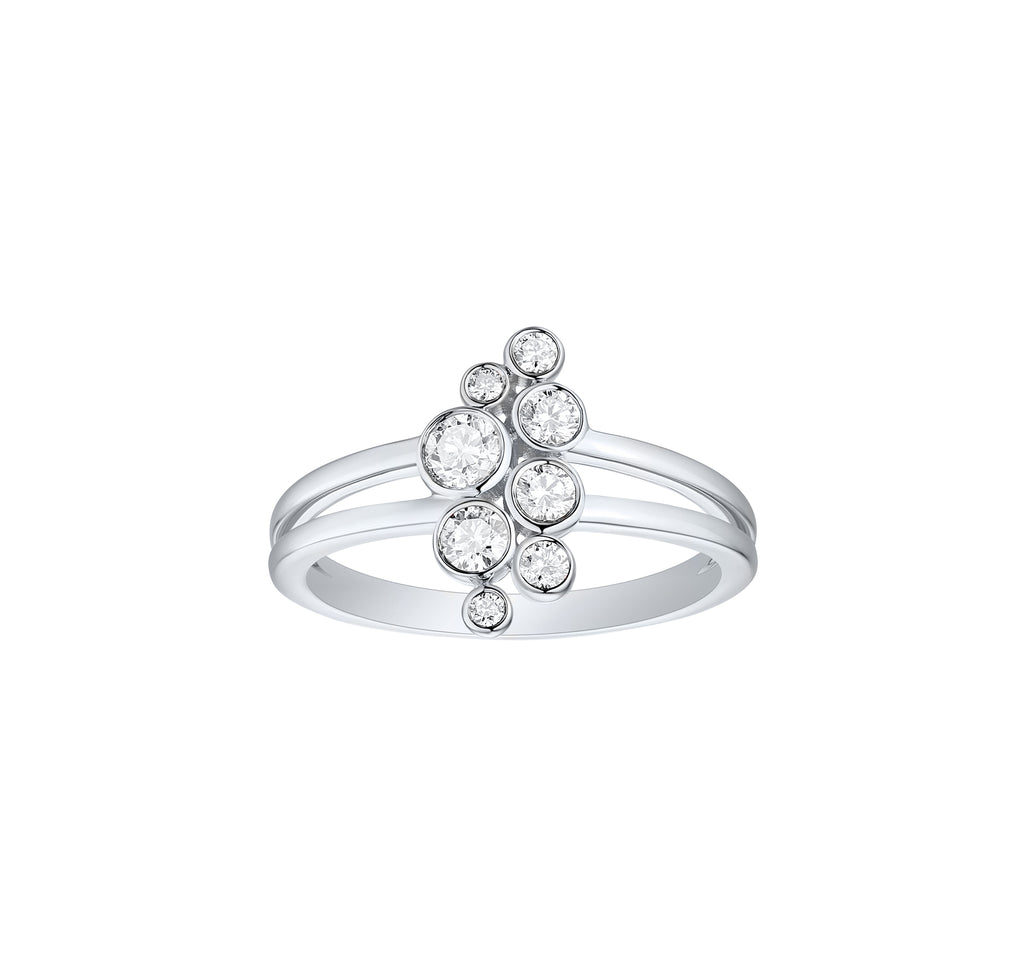 Order Verticle Bubbly 0.43ct Lab Grown Diamonds Ring–Smiling Rocks