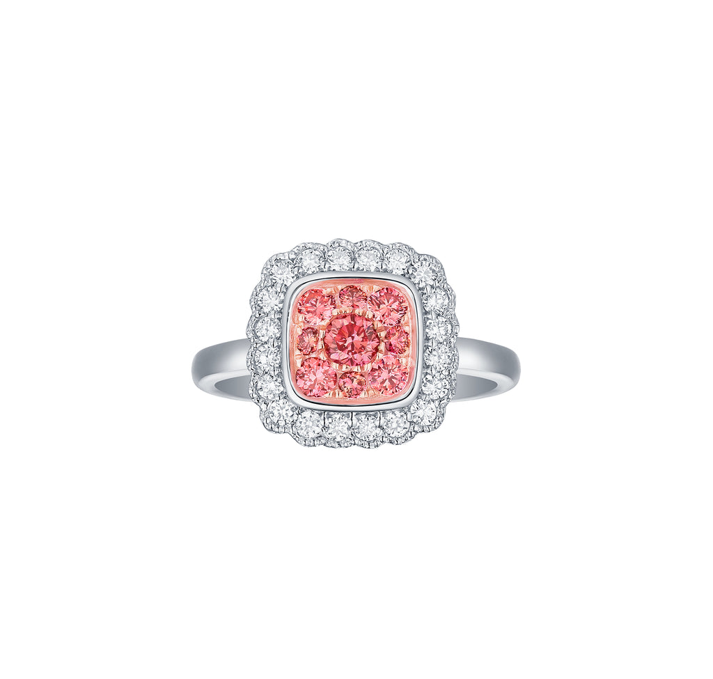 Souffle Pink 0.84ctw Lab Grown Diamond Ring R-00496PNK–Smiling Rocks