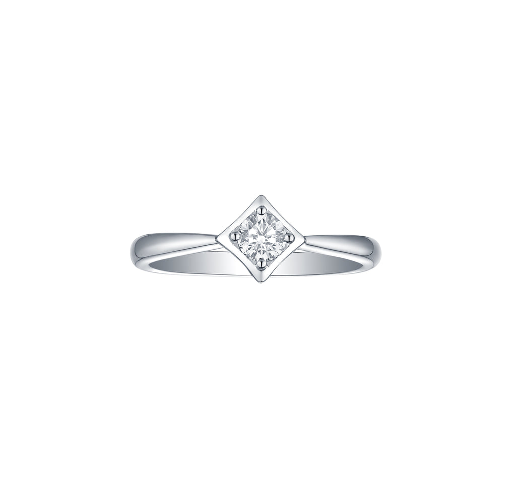 Sparkle 0.26ctw Lab Grown Diamond Ring R-00592WHT–Smiling Rocks
