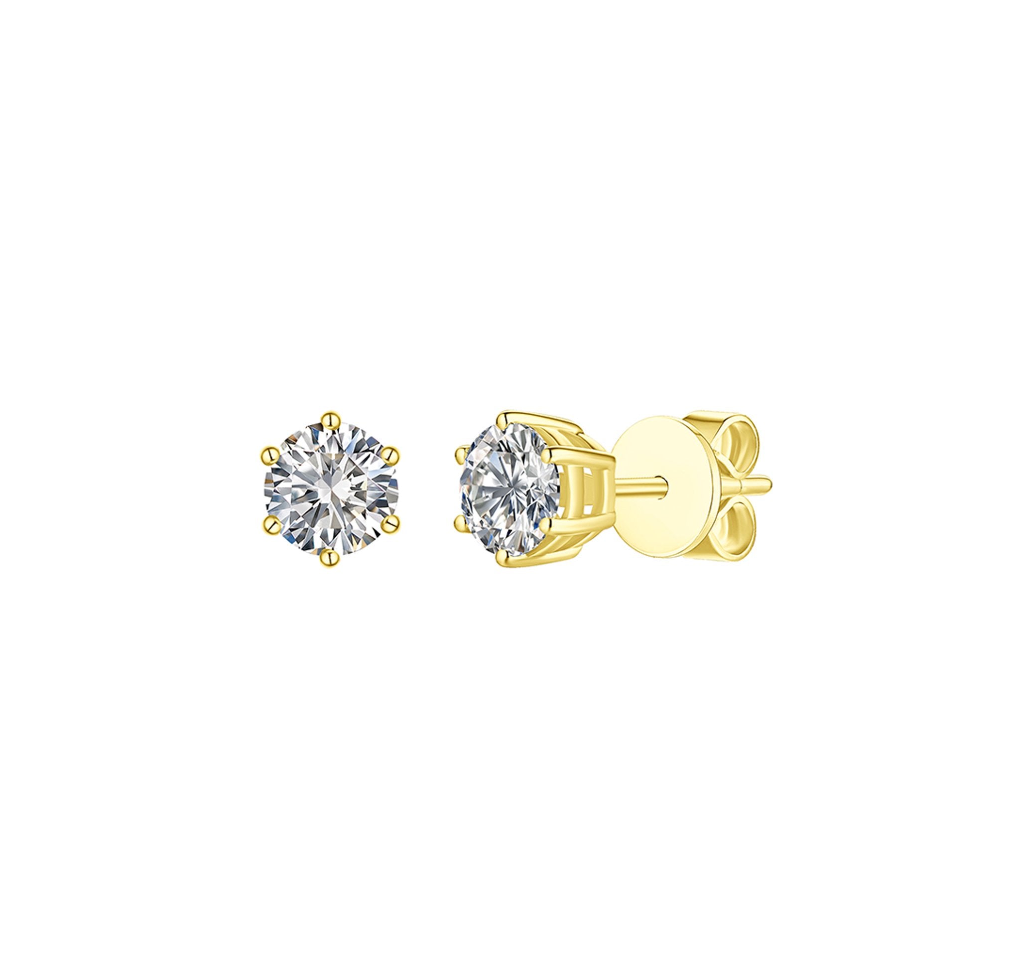 Wholesale Silver CZ One Stone Flower Micro Pave Stud Earring | Safasilver