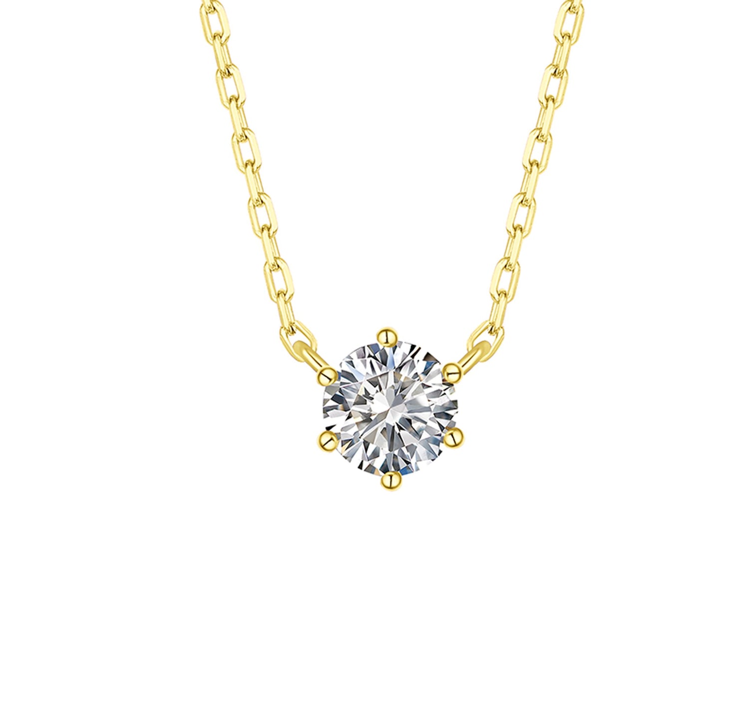 0.25 Carat Lab Grown Diamond Solitaire Pendant - Round White Diamond, 925 Sterling Silver Chain 18 Inch For Women - View #13