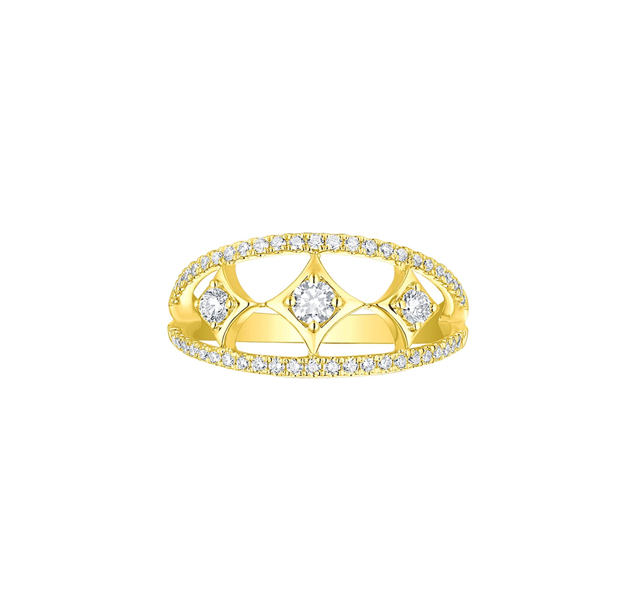 Sparkle 0.53ctw Lab Grown Diamond Ring R-00606WHT–Smiling Rocks