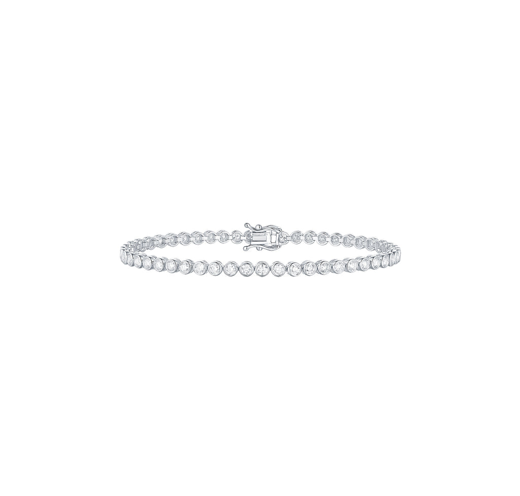 Bubbly Lab Grown Diamonds 2.63ct Bracelet BL-00429WHT–Smiling Rocks