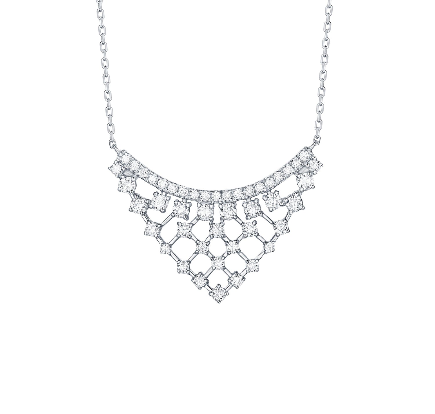 Carissa Diamond Drop Necklace, White Gold - Graff