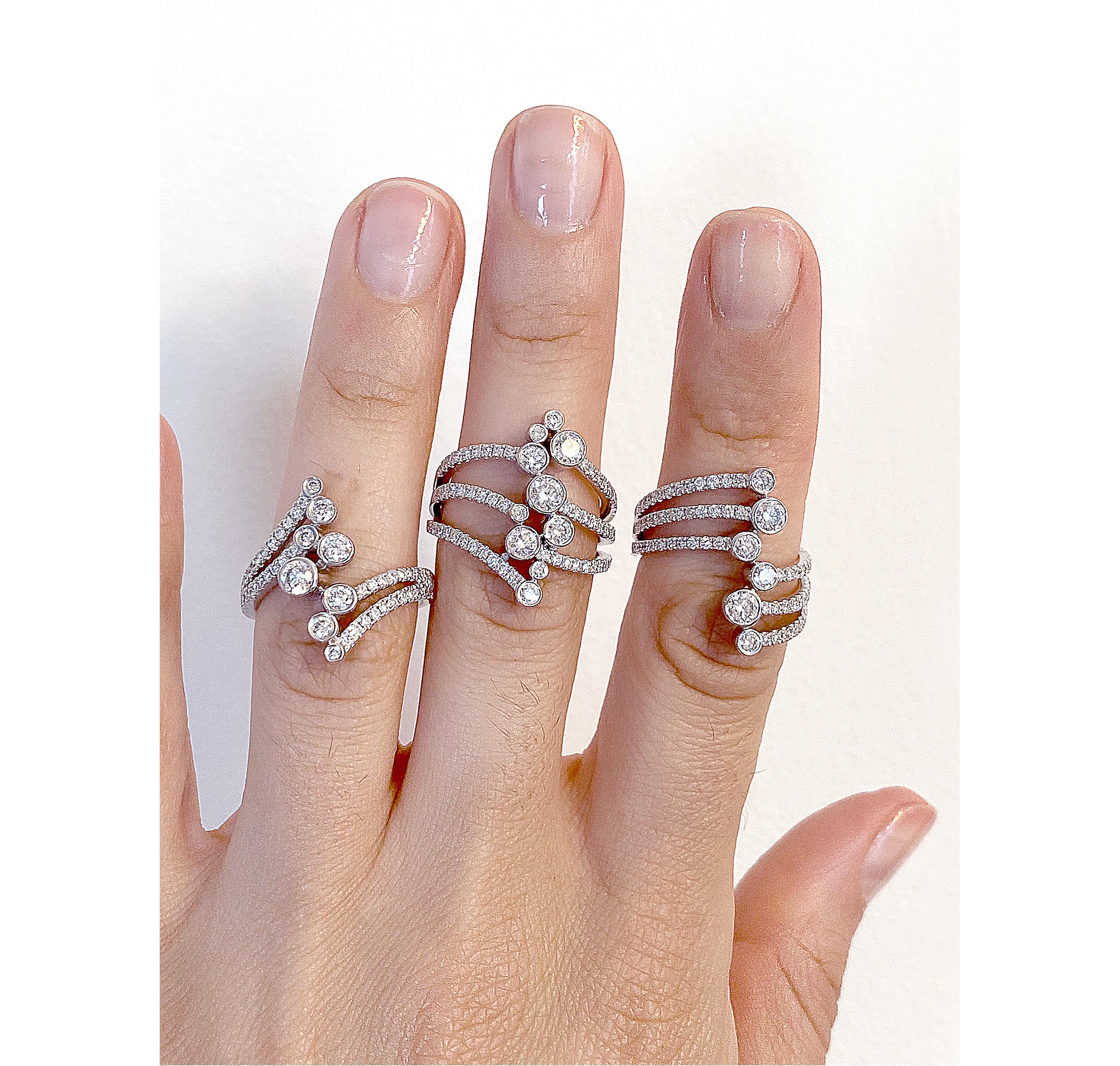 Marquise Diamond Spiral Stacking Ring / 14k Gold Spiral Diamond Ring | eBay
