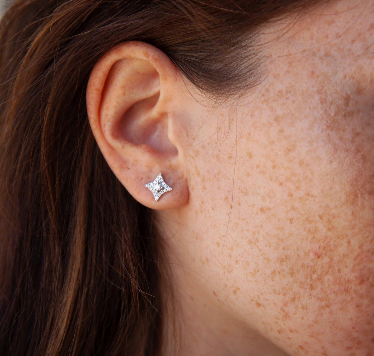 Sparkly diamond earrings Clearance