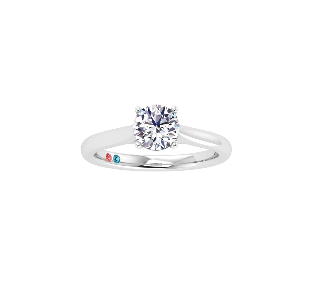 Lab Grown Diamond Solitaire Engagement Ring–Smiling Rocks